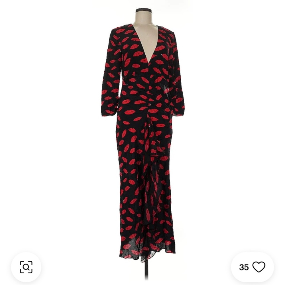 Rixo Rose Dress Kiss
